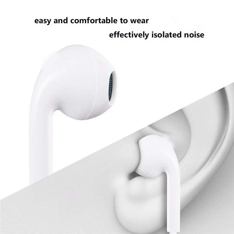 Вкладыши стерео Bluetooth Проводные Наушники для iPhone 8 Plus с микрофоном наушники IPhone 7 X