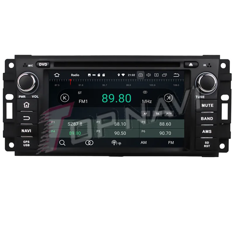TOPNAVI 6 2 ''Android 9 0 DVD Авто GPS плеер для Jeep Sebring 300C Grand Cherokee Компас Wrangler путешествие 2010