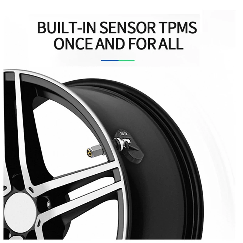 Умный автомобиль TPMS система мониторинга давления в шинах солнечная мощность