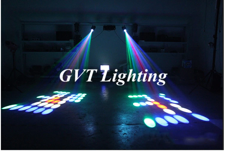 

2pcs/lot Small Airship Sound active/ Auto/64 RGBW Color LED Moonflower Lighting/LED Magic Projector for Disco Clubs KTV Bar