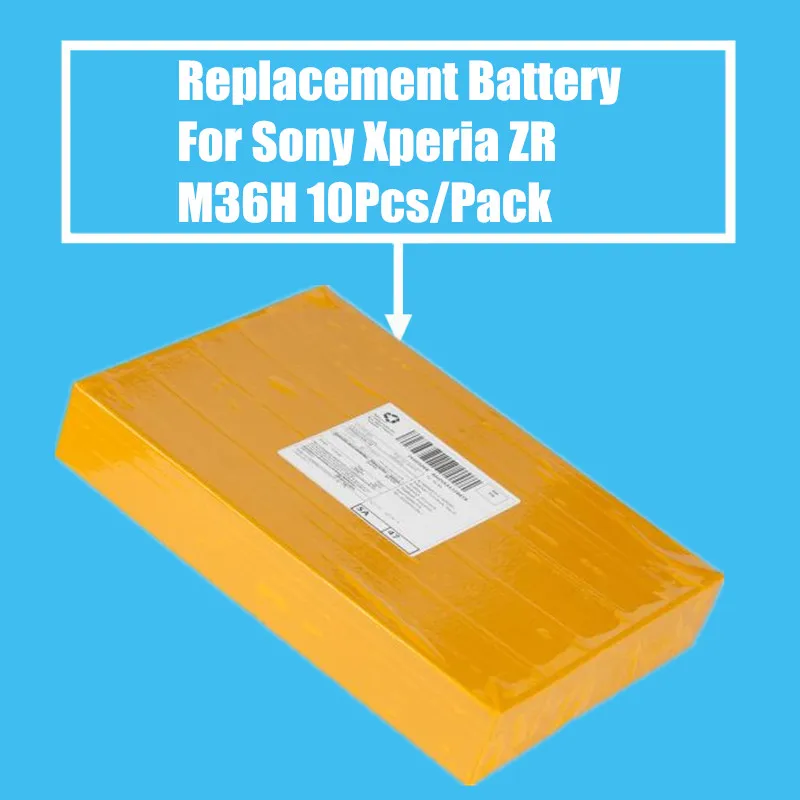 10 шт./упак. 2300 мАч запасной аккумулятор для Sony Xperia ZR SO 04E M36H C5502 C5503 высокое