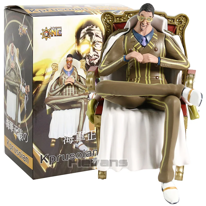 box Аниме one piece Borsalino kizzaru Sitting Ver. ПВХ фигурка игрушка Коллекционная модель Фигурка - Цвет: box