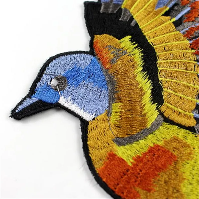 Футболка Для женщин топ животных патч 28 см большая птица иметь дело с ним железа