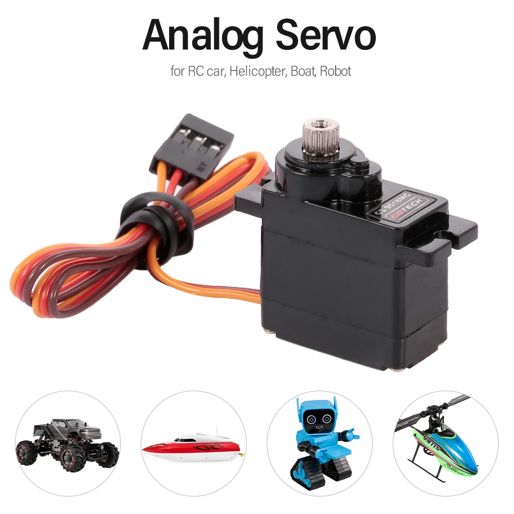 GOTECK GS9018MG металлический редуктор Микро Аналоговый сервопривод для rc вертолет на