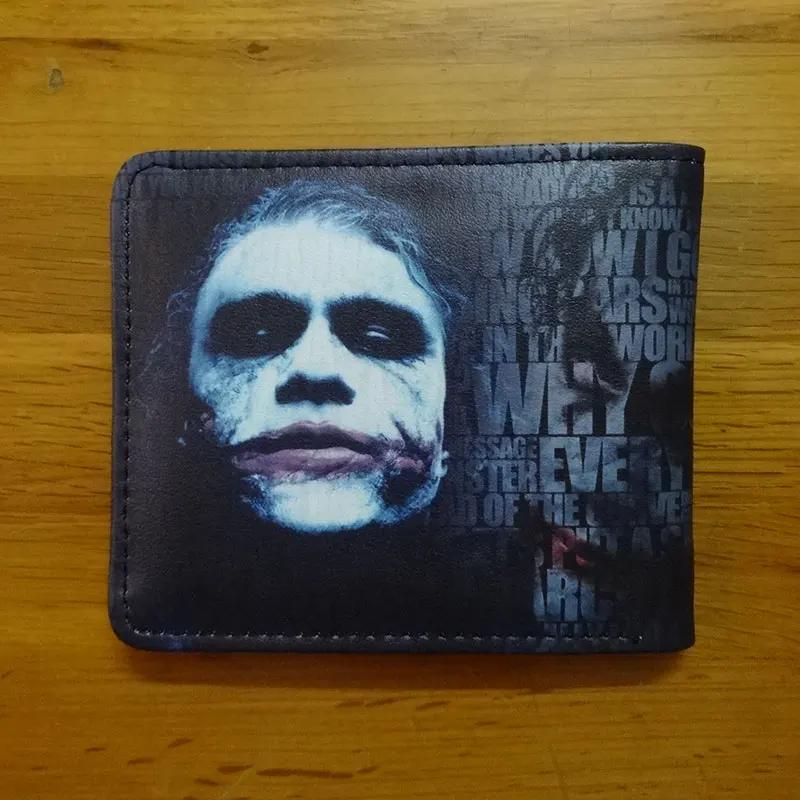 Классический короткий кошелек с аниме Joker кожаный мультяшным рисунком для женщин