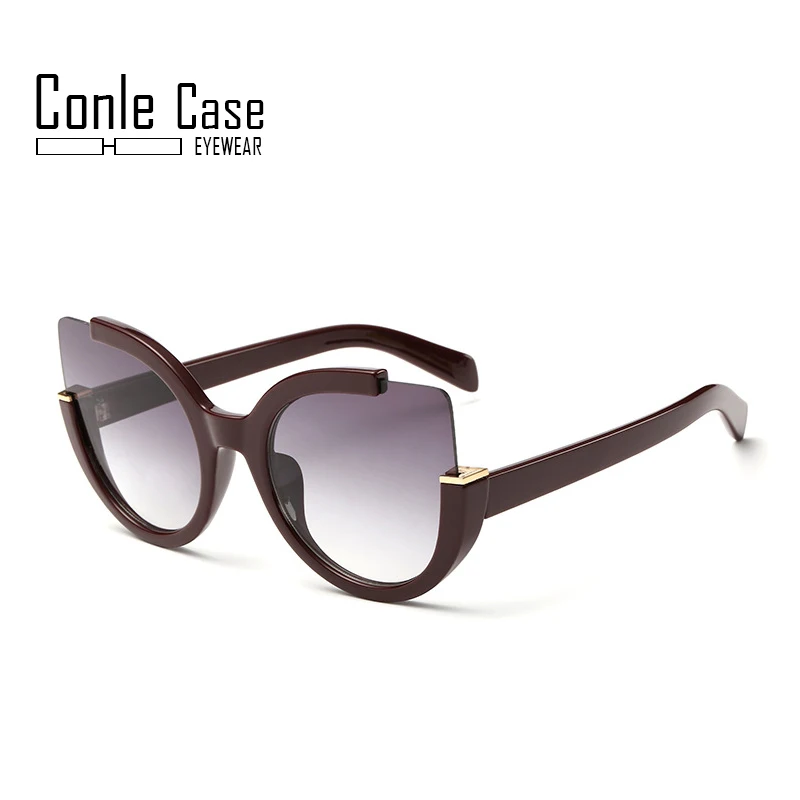 Conle Case новые модные солнцезащитные очки кошачий глаз женские сексуальные