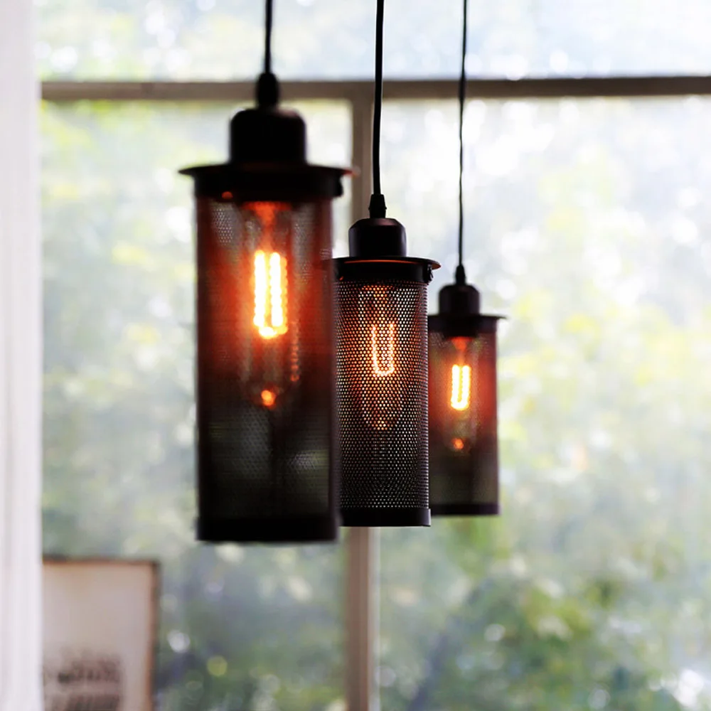 Industrial Pendente De Teto Pendant Light Nordic Art Craft Lamp Ceiling Lamps Hanging Bar Loft Lighting | Лампы и освещение
