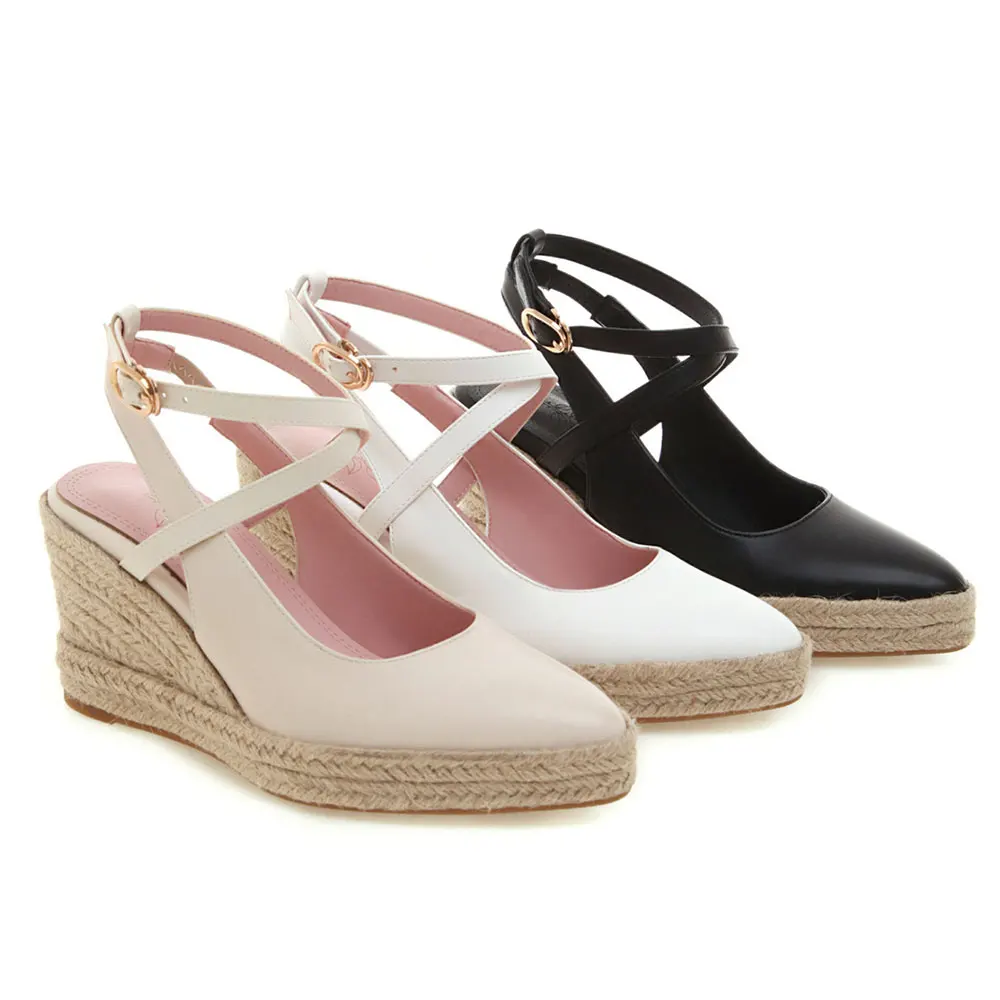 Lsewilly/женские босоножки на высоком каблуке Обувь танкетке Женская обувь