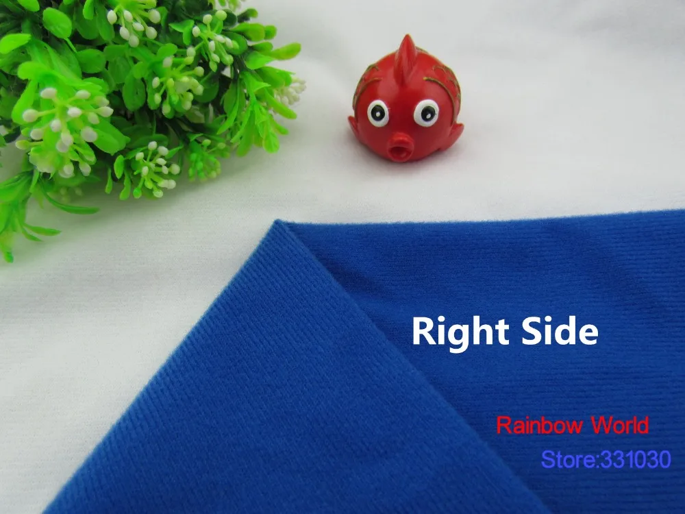 Флисовая ткань с петлей синего цвета 9223 # может приклеиваться на волшебную