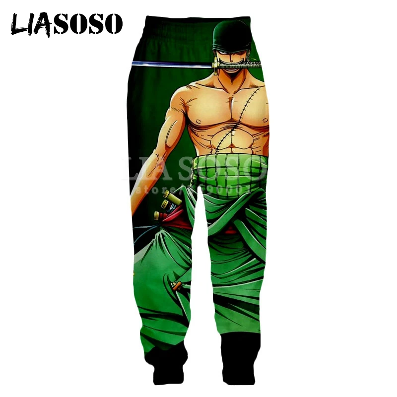 LIASOSO Аниме ONE PIECE Roronoa Зоро Брук Usopp 3D принт мужские брюки унисекс длинные брюки крутые брюки хорошего качества A98