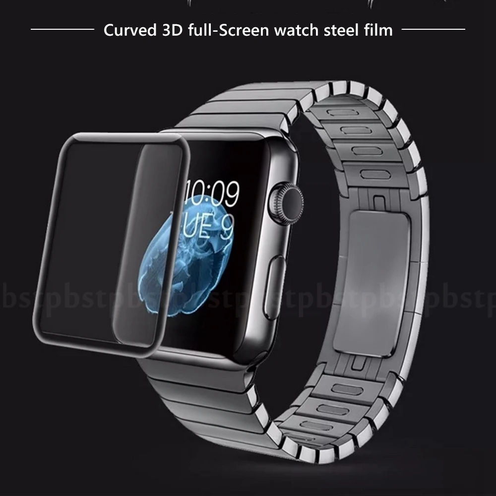 3d пленка с изогнутой поверхностью для Apple Watch 2 3 4 Гидрогелевая Защитная полным