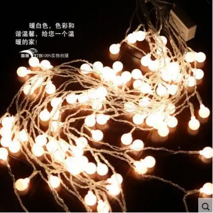 2x1 м led ватный шарик Шторы огни Гарланд красивое украшение, светодиодные Рождество строки для свадьбы праздничное Cortina de