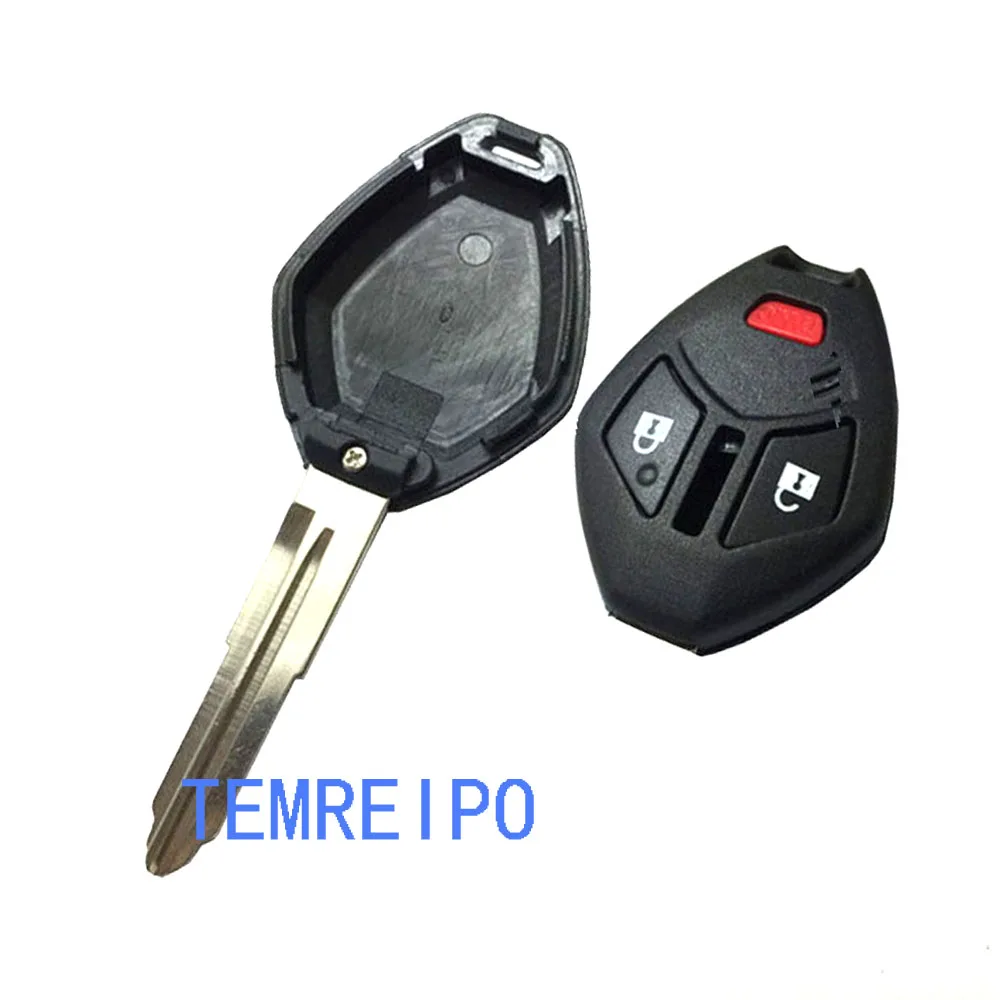 Uncut Blade 3 кнопочный Автомобильный Дистанционный чехол для ключей корпус w Fob Mitsubishi