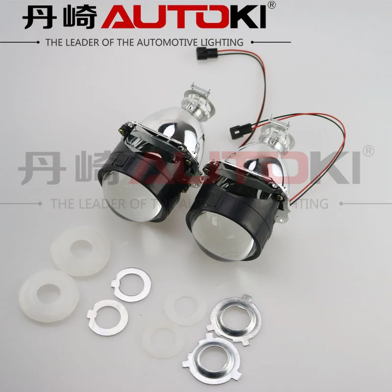 Бесплатная доставка автомобильный биксеноновый проектор Autoki 2 5 дюйма H1 Mini HID LHD RHD