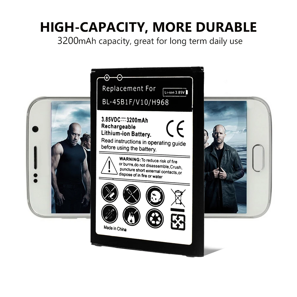 Смартфон bl 42d1f литиевая батарея 3 85 v 2800mah для LG V10 H968 H961S H960A универсальные сменные