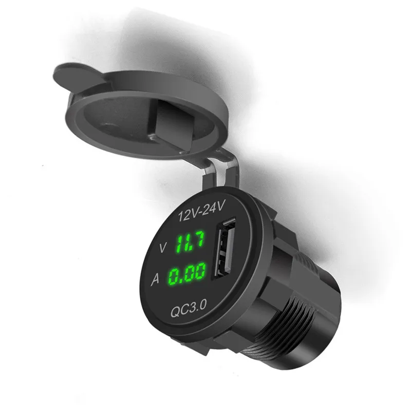 Быстрое зарядное устройство QC3.0 USB адаптер питания для телефона светодиодный
