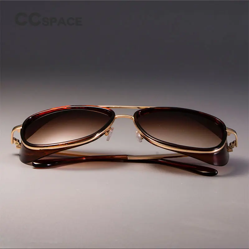 CCSPACE Железный человек 3 Matsuda TONY Steampunk Солнцезащитные очки для мужчин зеркальные