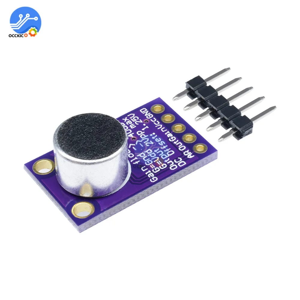 MAX9814 микрофон рабочая плата модуль автоматическое управление усилением для Arduino