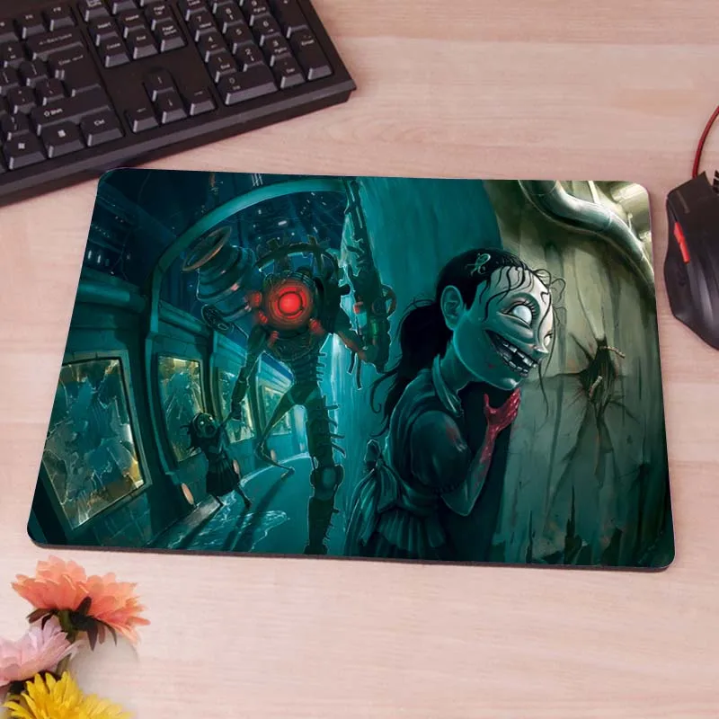 25x29cm MaiYaCa уникальный дизайн супер мягкий bioshock Бесконечный коврик для мыши радиационный Нескользящий Резиновый коврик не оверложенный Коврик для компьютерной мыши - Цвет: 25x29cm