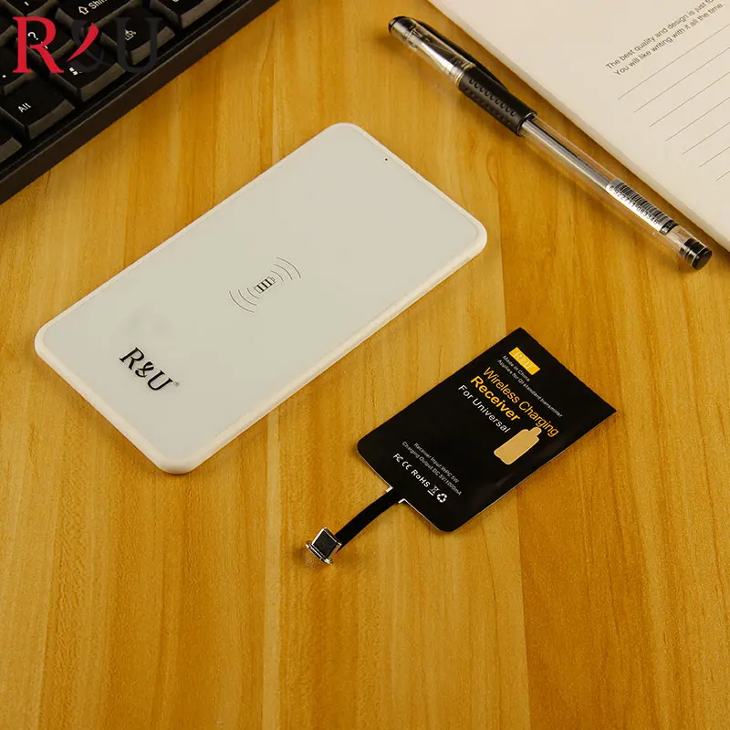 R & U scientificial Qi беспроводной зарядный передатчик зарядная площадка + приемник тег