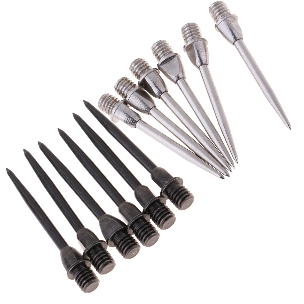 12 шт. бороны Дротика s Сталь конвертер очков из мягкого пластика запасной дротик