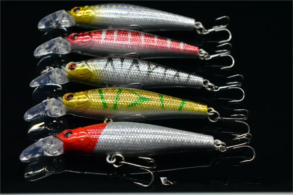 Гольян рыбалки приманку искусственные приманки воблер Fly с крюк swimbait Pesca 8 см г 5