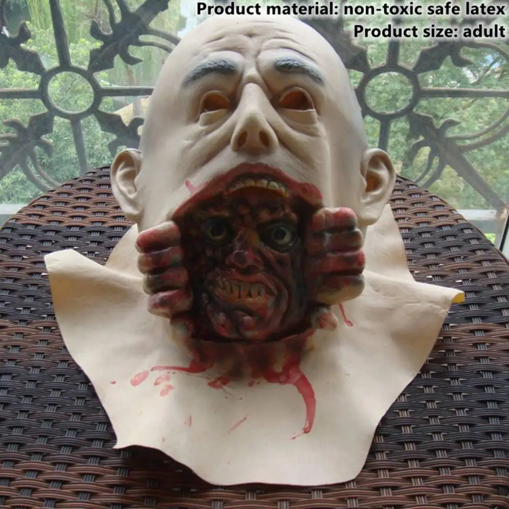 Halloween Mask 9 Taoup 1 шт. страшная маска Аксессуары для Хэллоуина реквизит тушь на Хэллоуин вечерние украшения для дома латексная маска призрак лицо монашка зомби - Цвет: Halloween Mask 9