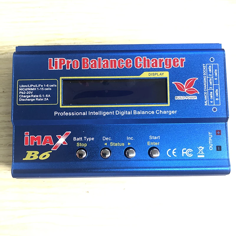 IMAX B6 RC Lipo зарядное устройство/Dis устройство 80W цифровой ЖК-экран NiCd NiMH литиевый