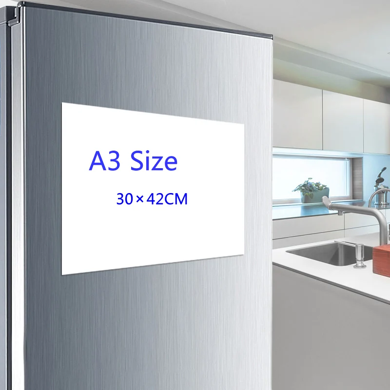

A3 Magnetic Calendar for Fridge - Dry Erase Whiteboard for Refrigerator - Monthly White Board- Perfect Planner Kitchen Office