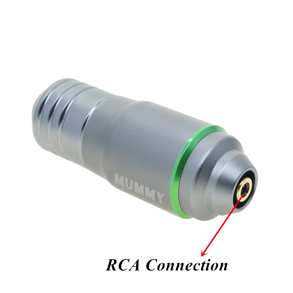 Татуировка роторная ручка тату машина с RCA татуировки Клип шнур Ctridge иглы серебряный цвет японский мотор
