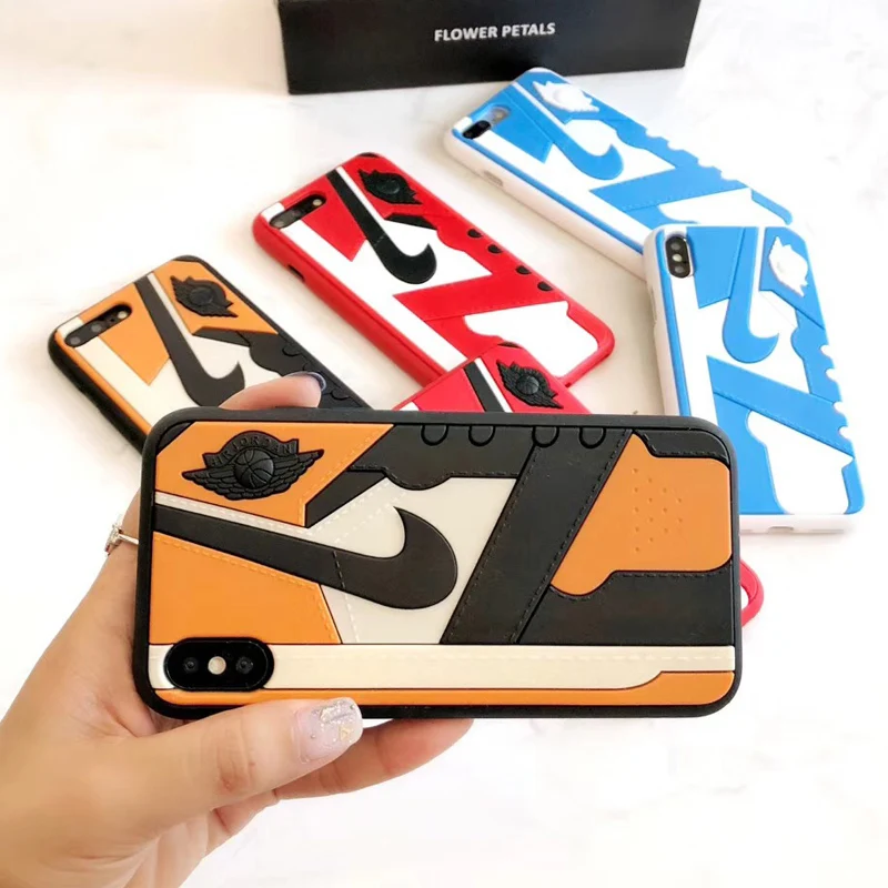 Fashion Us Street Trend 3D Shoes Air Dunk Jordan Phone Case For iPhone 6S 6 7 8 Plus Back Cover Cases X 10 XR XS MAX |