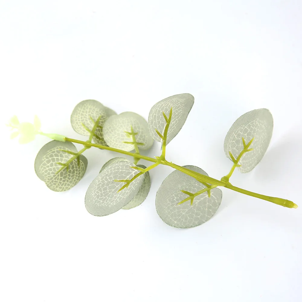 10 шт./лот Искусственные цветы ретро листья эвкалипта для свадьбы украшения