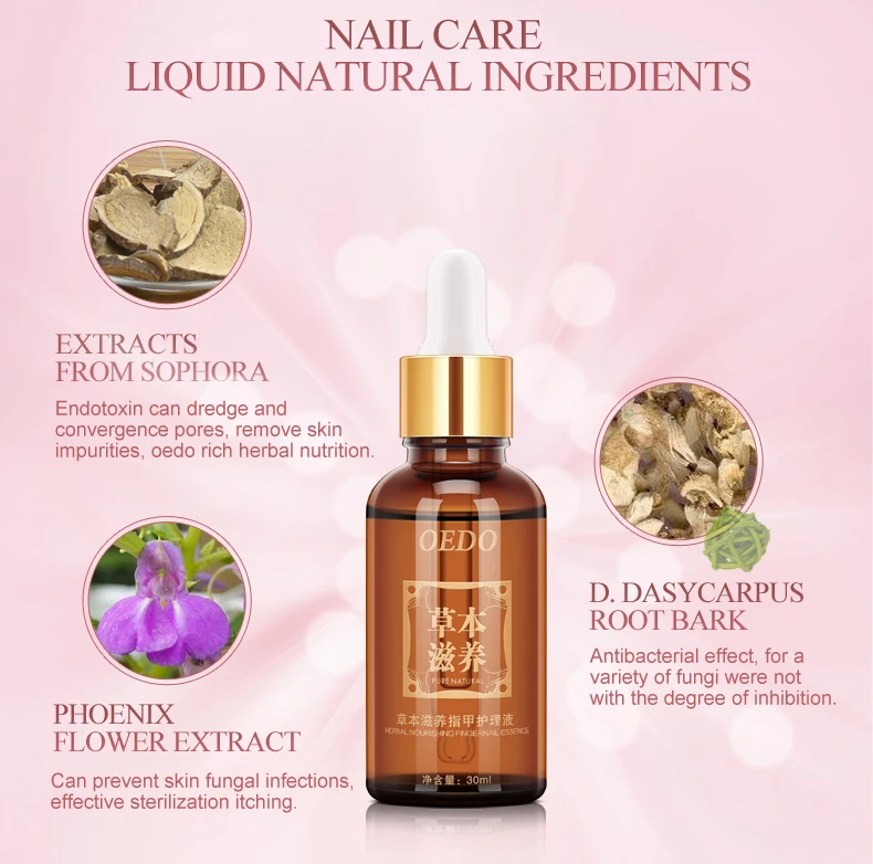 OEDO Herbal Fungal Nail Treatment Essential oil Hand and Foot Whitening Toe Nail Fungus Removal Infection Feet Care TSLM2
