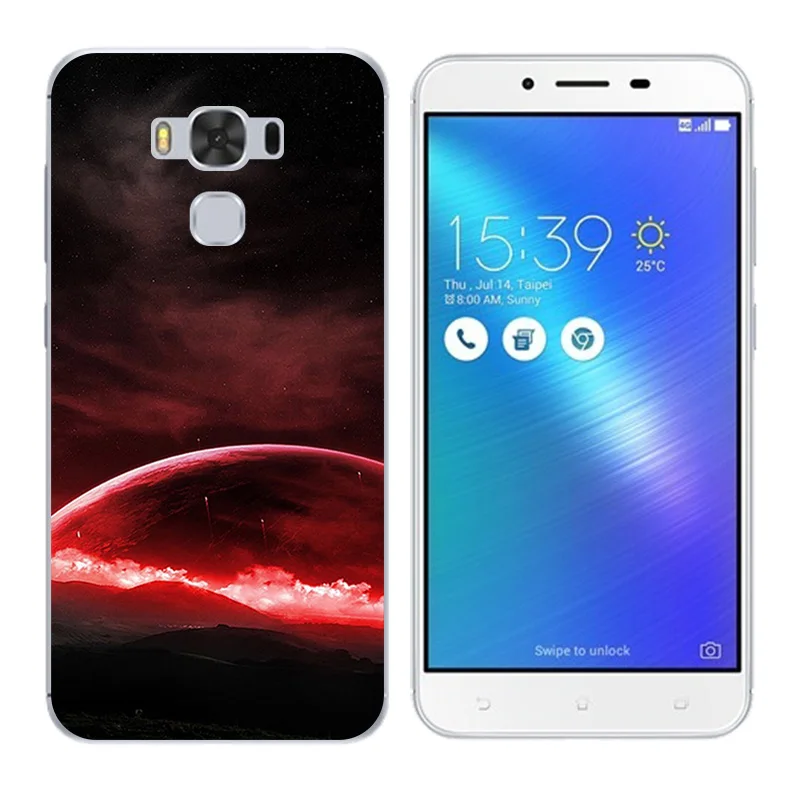 Чехол для ASUS Zenfone 3 Max ZC553KL чехол с золотой печатью Мягкие силиконовые сумки Fundas