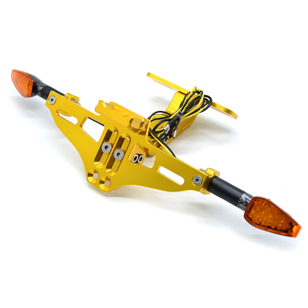 Мотоцикл Регулируемый угол номерной знак рамка держатель кронштейн для Honda Kawasaki