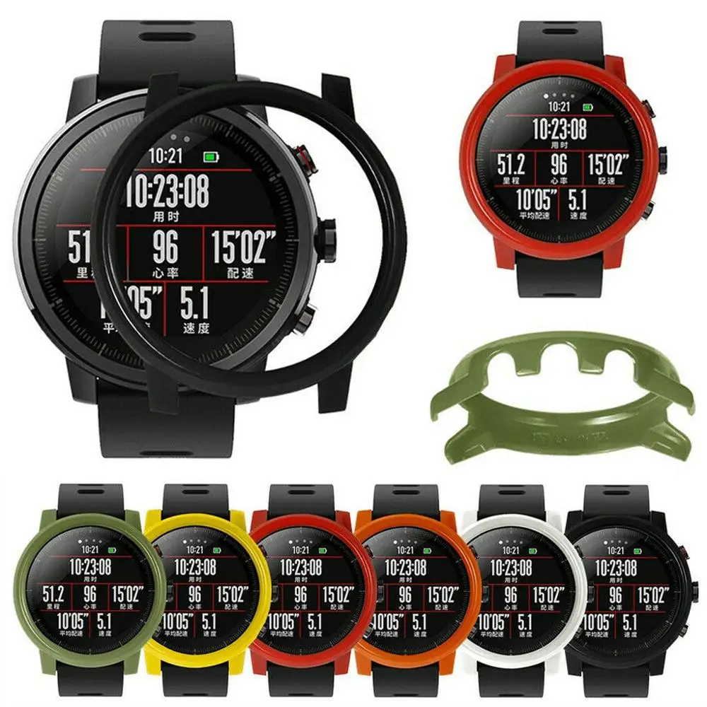Жесткий защитный чехол Чехол бампер рамка для Xiaomi Huami Amazfit 2 2S Stratos Смарт часы