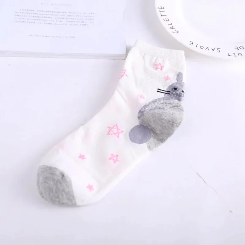 Мой сосед Тоторо Хаяо Миядзаки Для женщин носки Kawaii милые хлопковые с рисунком