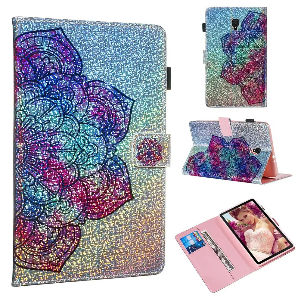 

Чехол для планшета HYYGEDeal для Samsung Galaxy Tab A 8,0 T380 T385 кожаный чехол с откидной крышкой и цветком