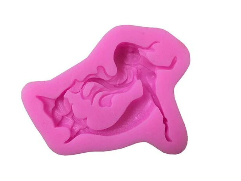 Homehow 1PC/Lot Sea Mermaid Princess Silicone Cake Mold Baking Fondant Decorating Form Soap Candy Chocolate Mould | Дом и сад