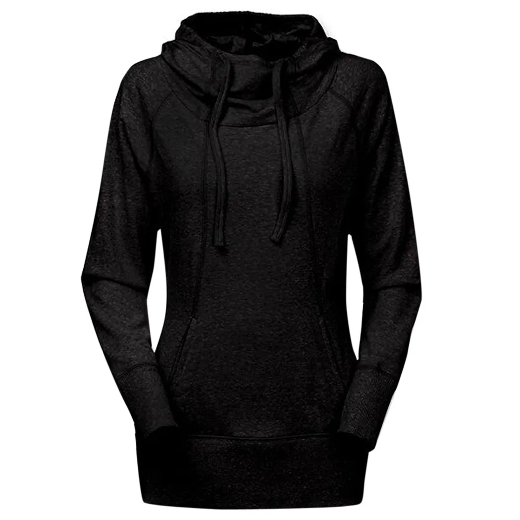 2015 новый толстовка S XL свободного покроя сплошной с длинными рукавами пуловер