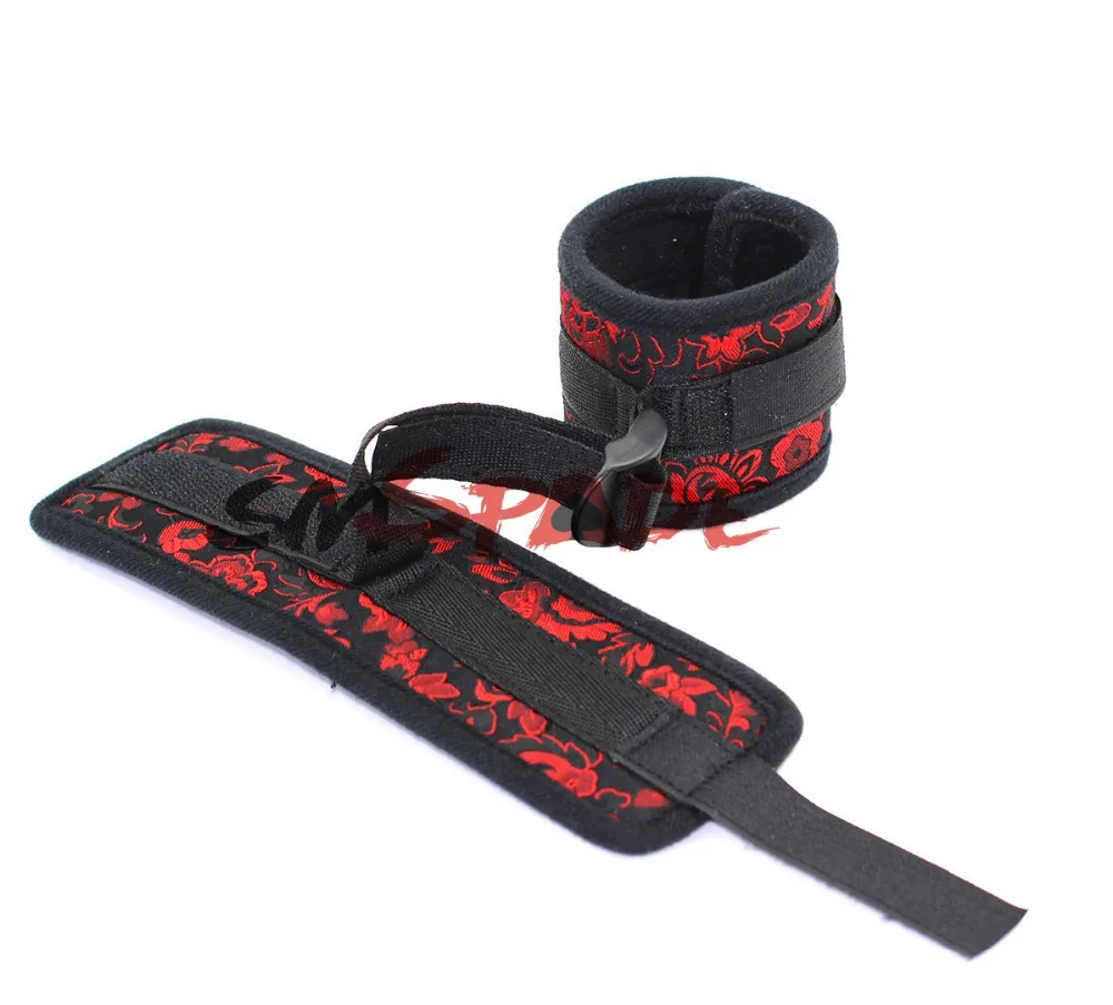 4 шт. набор для бондажа с наручниками и манжетами на щиколотку|bondage restraint kit|restraints