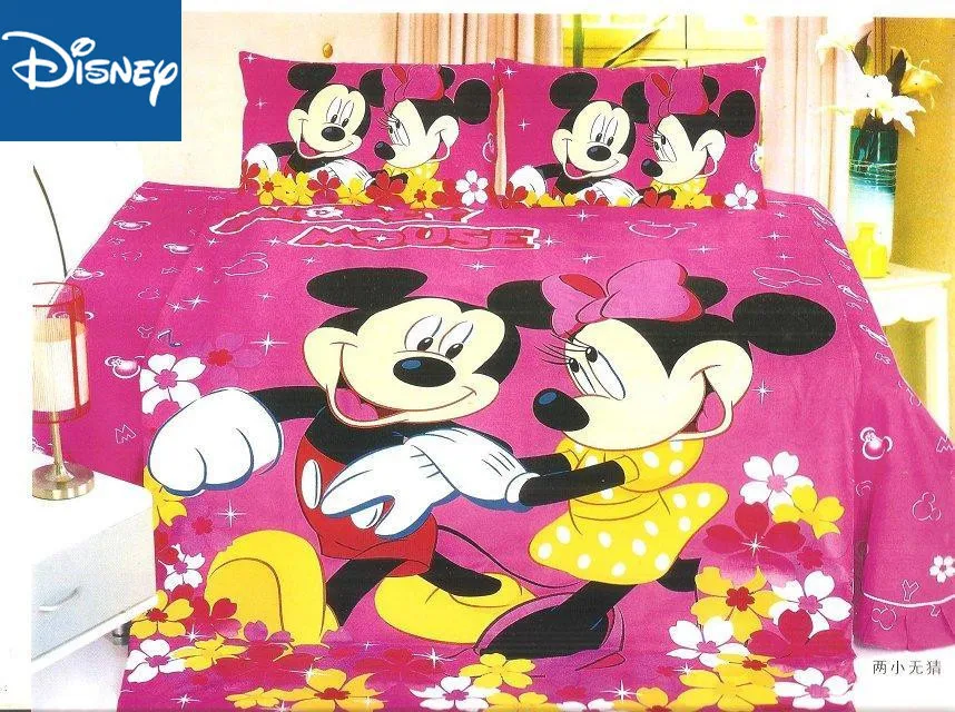 Комплект постельного белья с Микки и Минни Маус для детей украшение спальни