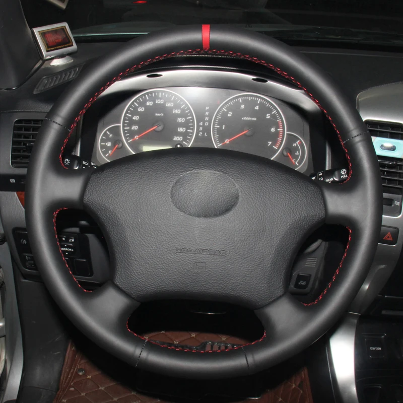 Ручной швейный чехол рулевого колеса автомобиля Volant для Toyota Land Cruiser Prado 120 2004-2008 2009 Land Cruiser 1995-2006 2007 Tacoma