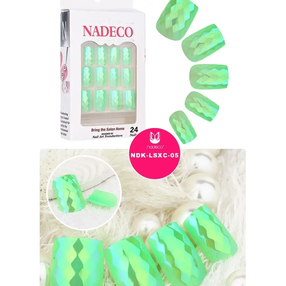 Bellylady Nadeco Ультратонкий зеркало Русалка Дизайн поддельные Гвозди красочные diamond
