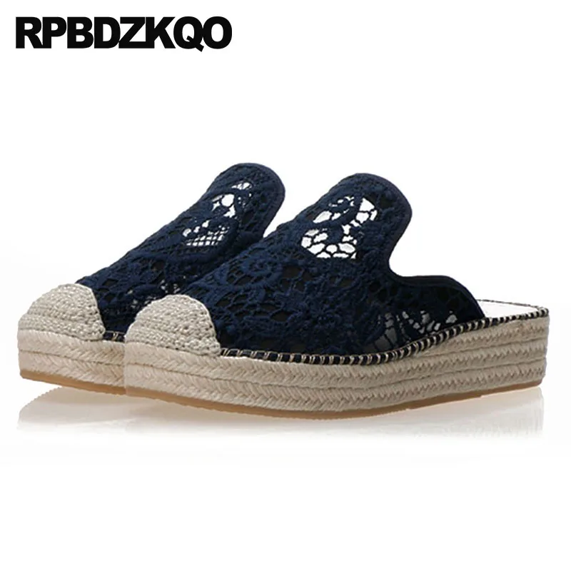 Большой Размеры плюс шлепанцы без задника с открытыми пальцами Дизайнерские