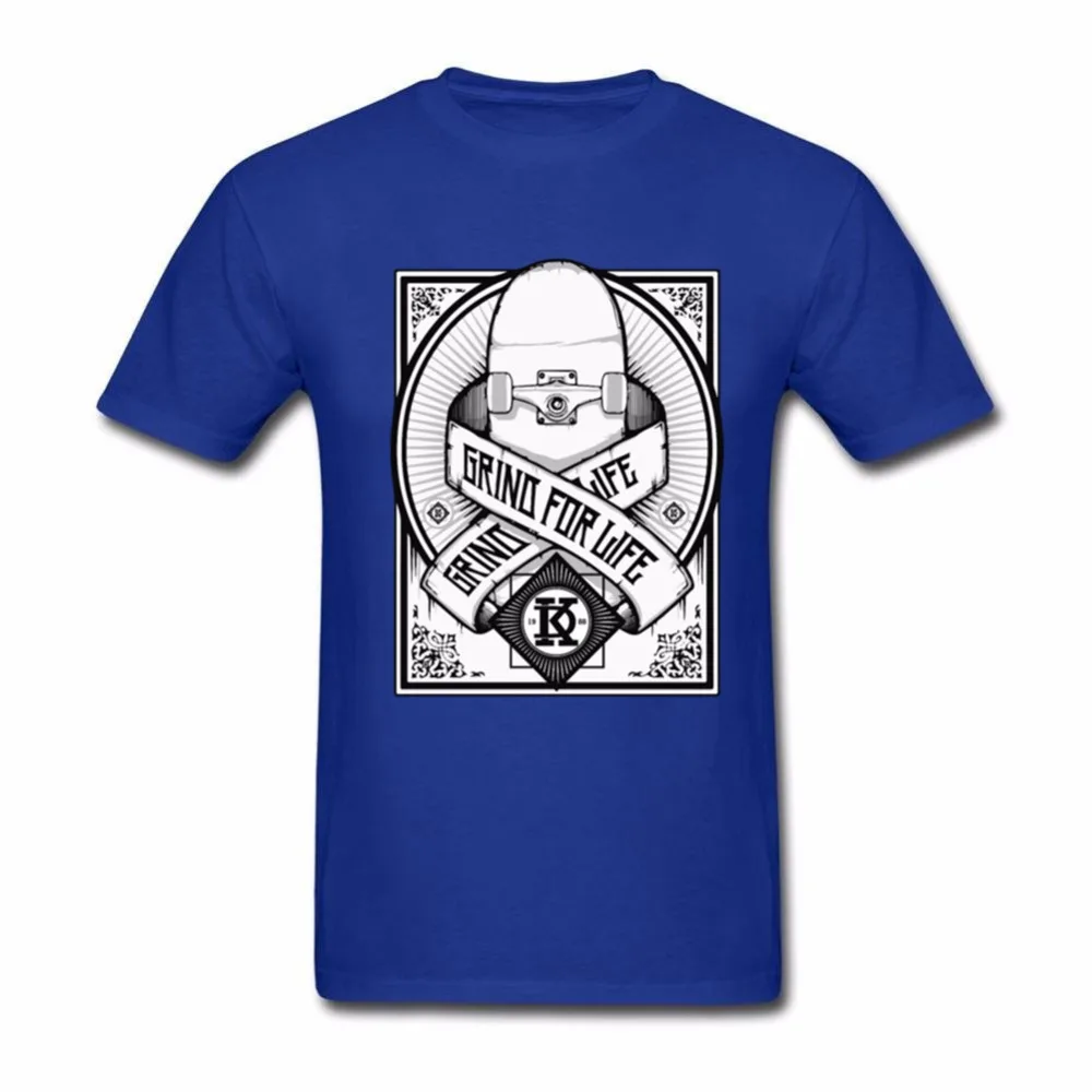 2018 New Skateboard T shirt Men Skater Longboard sk8 Short Sleeve Grind for life Men's compression Custom Summer Top Plus | Мужская
