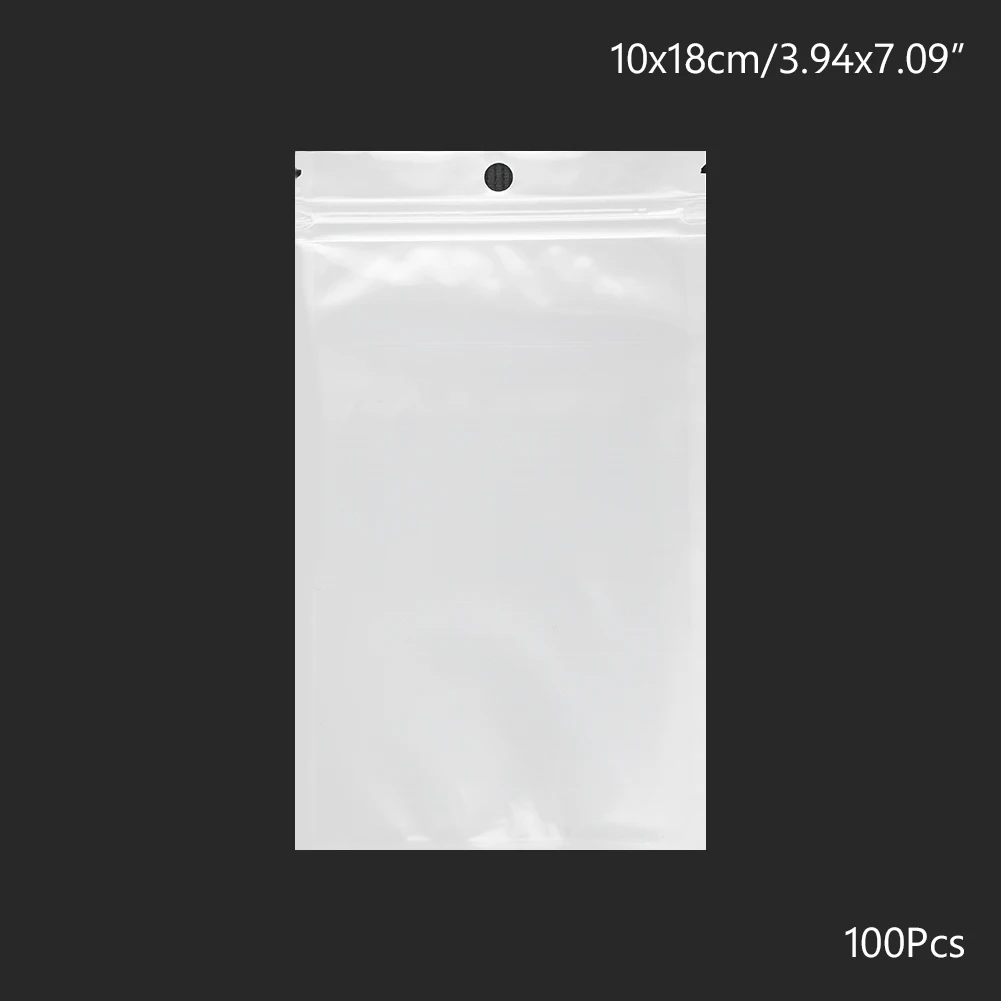 Темный хаки 50PCS 100PCS White Clear Self Seal Zipper Plastic Retail Packaging Poly Pouches Ziplock Zip Lock Bags Package With Hang Hole - Цвет: Темный хаки