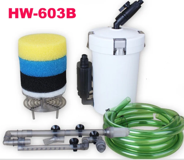 HW603B Sunsun 110 В 220 В 400L/ч для аквариума Внешний фильтр Канистра внешний фильтрации Системы HW-603B HW-602B - Цвет: HW603B