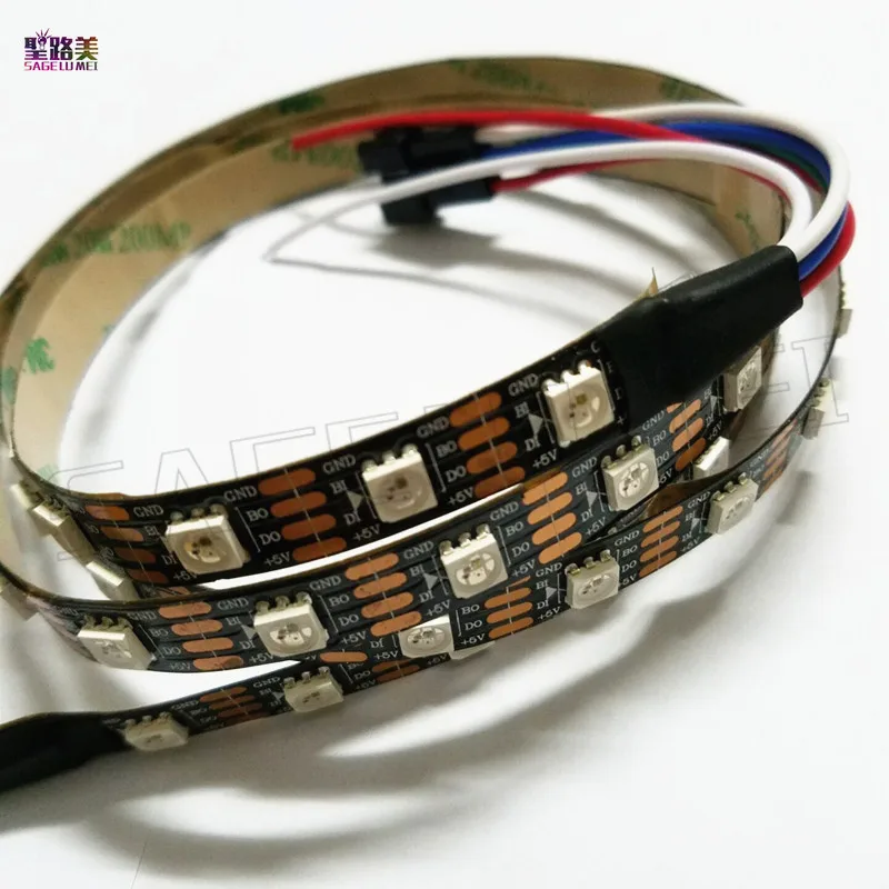 5 м/лот DC5V WS2813 осветительные полосы led точек Dual-усилитель сигнала 30/60/144 пикс./м WS2812B