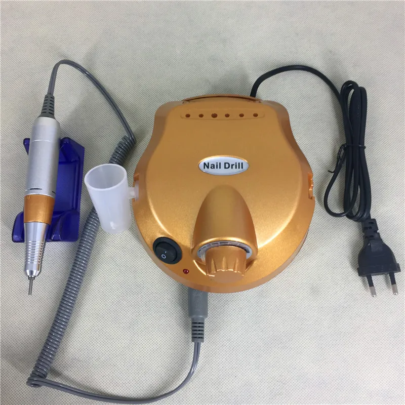 Машина для полировки ногтей Электрический Броня 30000 об/мин золото Отшелушивающий